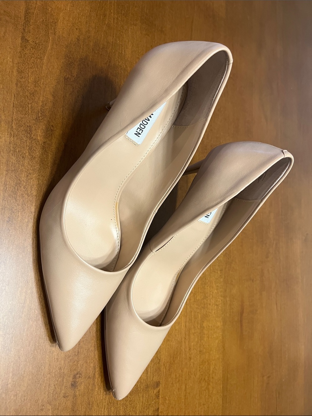 Steve Madden Nude/Taupe Pointed-Toe Stiletto Pumps
